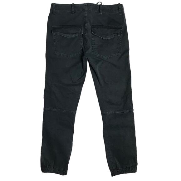 Nili Lotan Charcoal Black Lace up Waist Ankle Zip Jogger Pants Womens Size 0 - Picture 7 of 11
